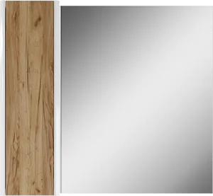 Шкаф-зеркало Домино Uno 80 дуб вотан/белый DU1513HZ, 5