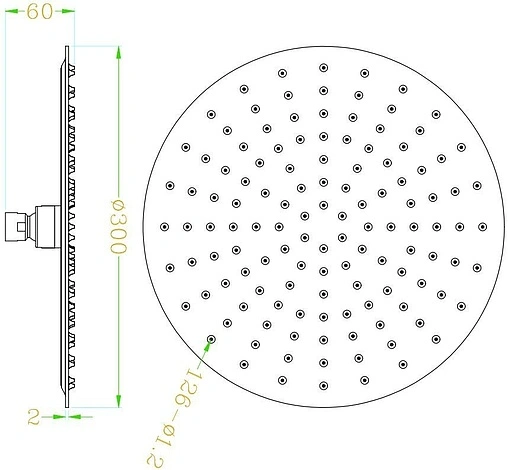 Лейка верхнего душа Rav Slezak золото KS0001Z