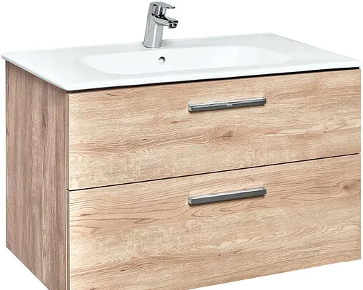 Тумба под умывальник подвесная Roca Victoria 80 орех A857470517