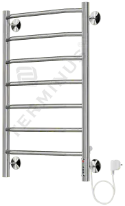 Полотенцесушитель электрический лесенка Terminus Виктория П7 750х482 полированная сталь 4660059580159, 2