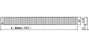 Решетка для лотка 944мм AlcaPlast Line-950L Решетка для лотка 944мм AlcaPlast Line-950L, 4