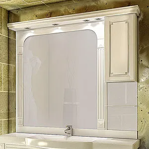 Шкаф-зеркало Aquanet Фредерика new 140 белый 171012, 4