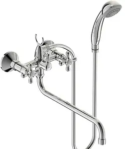 Смеситель для ванны с длинным изливом Vidima Retro хром BA129AA, 1