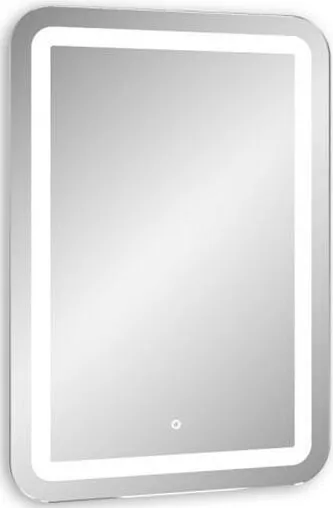 Зеркало с подсветкой Continent Lucia Led 60x80 с музыкальным блоком, с подогревом белый ЗЛП824