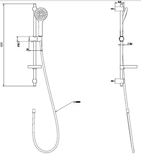 Душевая стойка Villeroy&Boch Universal хром TVS00000900061, 2