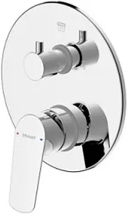 Смеситель для ванны скрытого монтажа Bravat Rhein хром PB8429564CP-2-ENG, 1