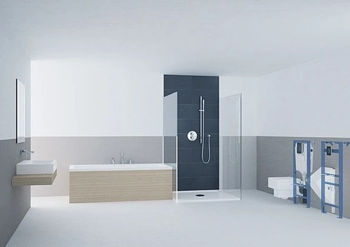 Инсталляция для подвесного унитаза Set 3 в 1 Grohe Rapid SL 38772001 с кнопкой хром глянцевый