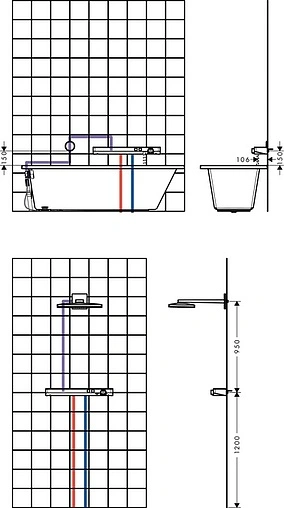 Термостат для душа Hansgrohe ShowerTablet Select 700 белый/хром 13184400