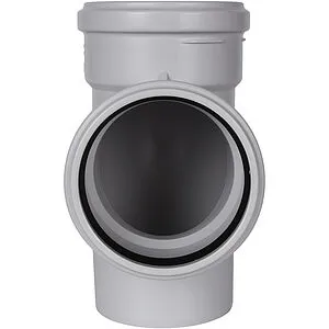 Тройник внутренний бесшумный D=110x110мм Угол 87,5° Stout SKB-0016-111187, 2