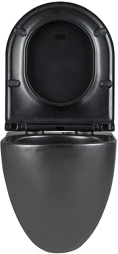 Унитаз подвесной безободковый Lemark Glazer Торнадо 3.0 черный матовый 9612004
