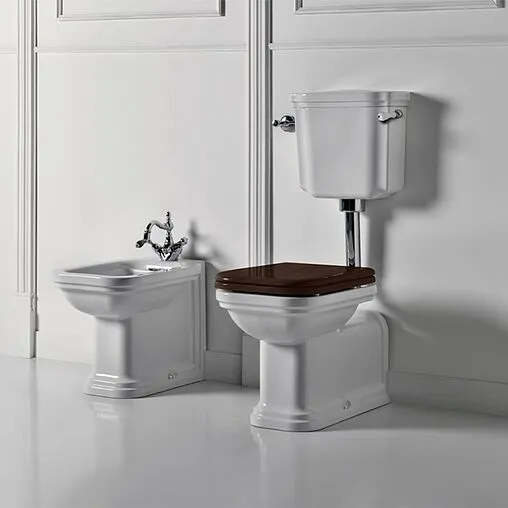 Унитаз со средним бачком Kerasan Waldorf белый 411601+418301+