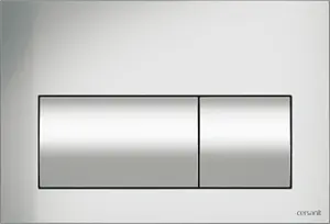 Клавиша смыва для унитаза Cersanit Presto P-BU-PRE/Cm хром матовый Клавиша смыва для унитаза Cersanit Presto P-BU-PRE/Cm хром матовый, 1