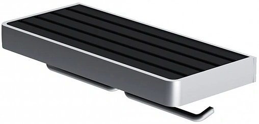 Держатель туалетной бумаги Damixa Jupiter чёрный матовый/алюминий DA77341900