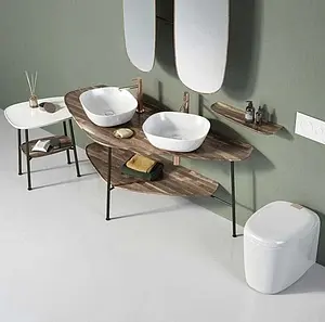 Консоль с умывальником напольная VitrA Plural тёмный дуб 64043+ Консоль с умывальником напольная VitrA Plural тёмный дуб 64043+, 3