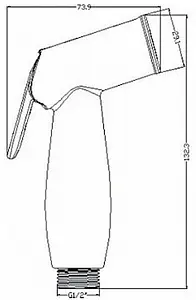 Смеситель для раковины с гигиеническим душем Swedbe Ares хром 1960 Смеситель для раковины с гигиеническим душем Swedbe Ares хром 1960, 3