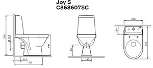 Унитаз-компакт Damixa Origin Evo 2 белый 788607SC Унитаз-компакт Damixa Origin Evo 2 белый 788607SC, 2