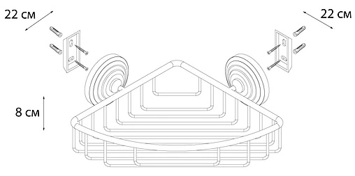 Мыльница Fixsen Retro бронза FX-83809B