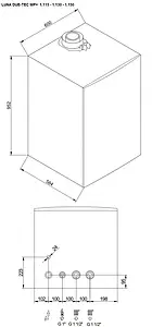 Настенный конденсационный газовый котел одноконтурный турбированный 150кВт Baxi LUNA DUO-TEC MP+ 1.150 7685036-- Настенный конденсационный газовый котел одноконтурный турбированный 150кВт Baxi LUNA DUO-TEC MP+ 1.150 7685036--, 3