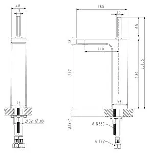 Смеситель для раковины Bravat Spring хром F179113C-A Смеситель для раковины Bravat Spring хром F179113C-A, 2