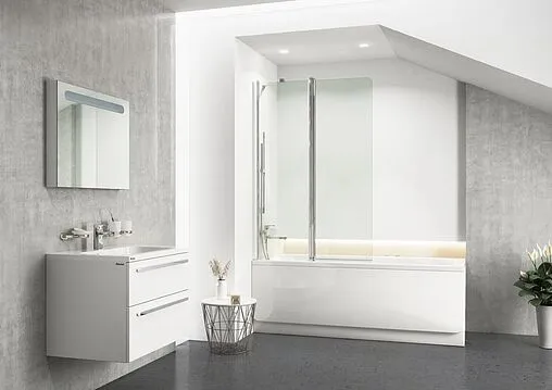 Шторка на ванну 1000мм прозрачное стекло Ravak Chrome CVS2 100 L 7QLA0C00Z1