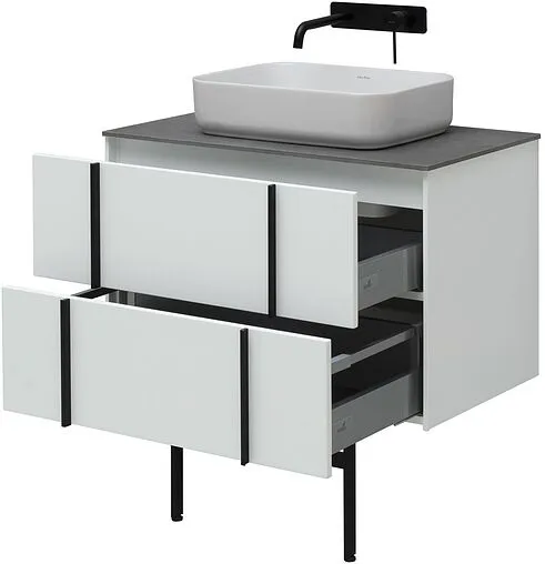 Тумба-умывальник подвесная Allen Brau Reality 80 белый 1.32005.WM+