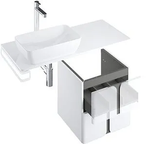 Тумба под умывальник подвесная Ravak Balance 50 белый/графит X000001365 Тумба под умывальник подвесная Ravak Balance 50 белый/графит X000001365, 2