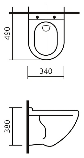 Унитаз подвесной Sanita Luxe Attica белый WC.WH/Attica/DM/WHT.G/S1
