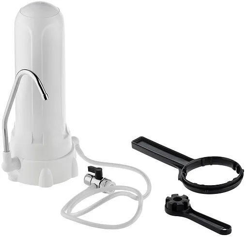 Водоочиститель стационарный настольный для мягкой воды Гейзер-1 У Евро 63015 белый Водоочиститель стационарный настольный для мягкой воды Гейзер-1 У Евро 63015 белый