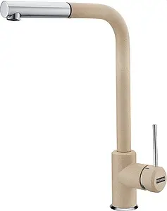 Смеситель для кухни с выдвижным изливом Franke Sirius Side бежевый/хром 115.0476.822 Смеситель для кухни с выдвижным изливом Franke Sirius Side бежевый/хром 115.0476.822, 1