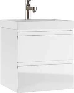 Тумба-умывальник подвесной Домино Graffo 50 белый DGr2113T+4627173210157, 1