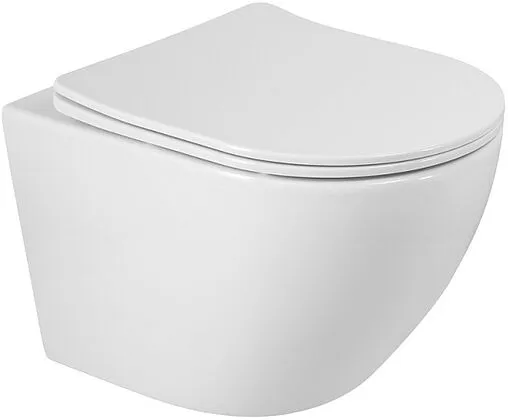 Унитаз подвесной безободковый BelBagno Sfera-R белый BB046CHR/SC