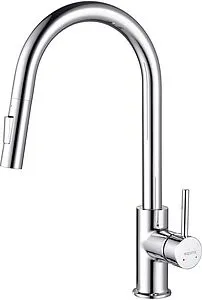 Смеситель для кухни с выдвижным изливом Aquatek Европа хром AQ1384CR Смеситель для кухни с выдвижным изливом Aquatek Европа хром AQ1384CR, 1