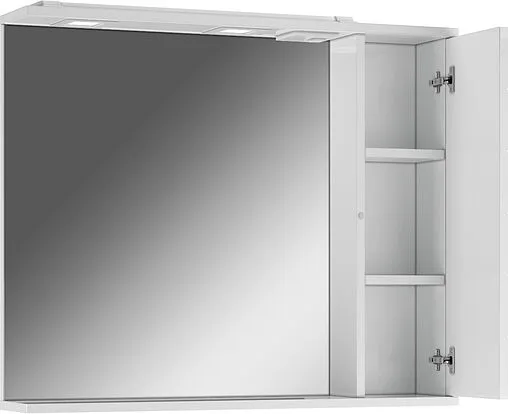 Шкаф-зеркало Домино Cube 80 R белый DC5011HZ