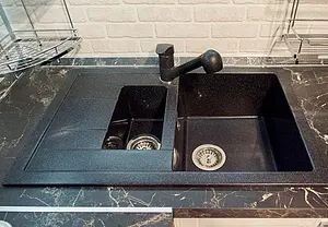 Мойка кухонная GranFest Quadro Q-775KL песочный Мойка кухонная GranFest Quadro Q-775KL песочный, 3