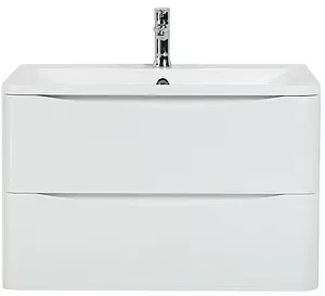 Тумба-умывальник подвесная BelBagno ACQUA 80 Bianco Lucido ACQUA-800-2C-SO-BL+ Тумба-умывальник подвесная BelBagno ACQUA 80 Bianco Lucido ACQUA-800-2C-SO-BL+, 1