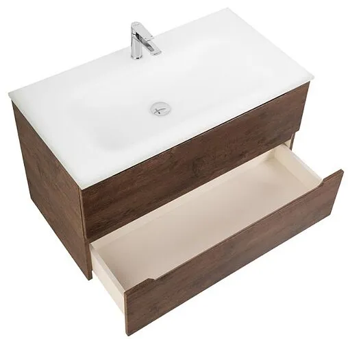 Тумба под умывальник подвесная BelBagno ETNA 100 Rovere Moro ETNA-1000-2C-SO-RW-P