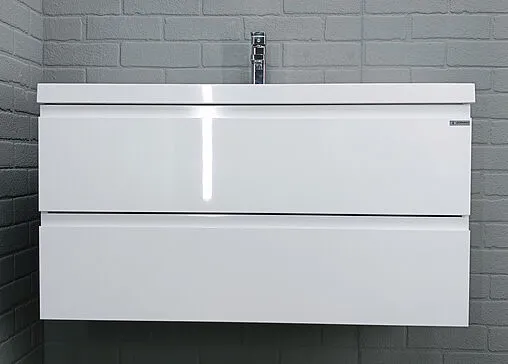 Тумба-умывальник подвесная Домино Graffo 100 белый DGr2403T+4670142930051