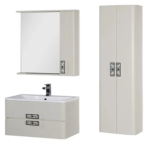 Шкаф-зеркало Aquanet Паллада 90 слоновая кость 175317