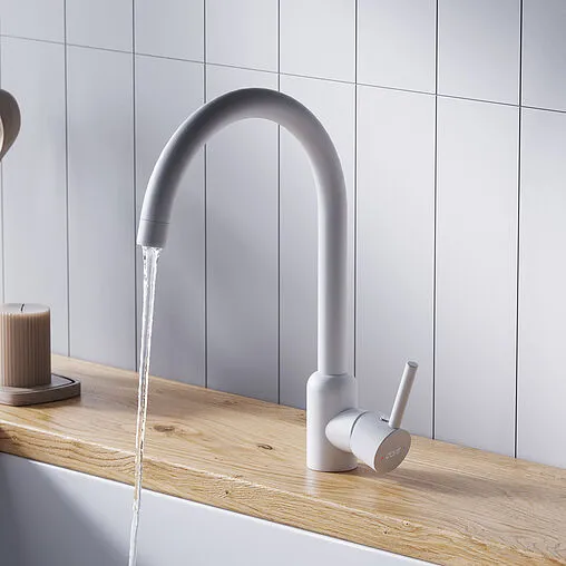 Смеситель для кухни Dorff Logic белый D3007033