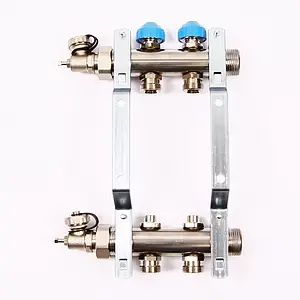 Группа коллекторная без расходомеров 2 отвода 1&quot;н/н x ¾&quot;ек Uni-fitt 456W4302, 4