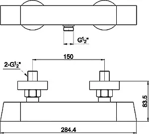 Смеситель для душа Timo Tetra хром Tetra 0177Y хром, 2