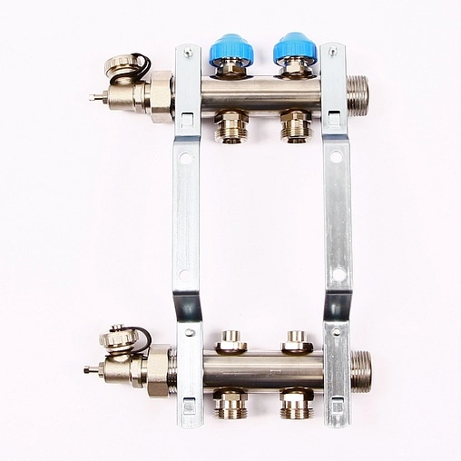 Группа коллекторная без расходомеров 2 отвода 1&quot;н/н x ¾&quot;ек Uni-fitt 456W4302