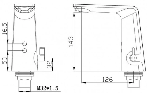 Смеситель для раковины Swedbe Europe чёрный матовый 6020B