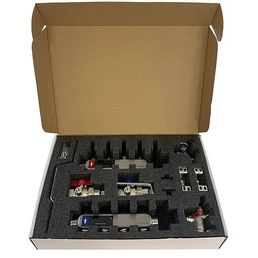 Группа коллекторная без расходомеров 4 отвода 1&quot;в/в x ¾&quot;ек WAAG WG.588.0604.F