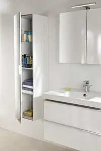 Шкаф-пенал подвесной Jacob Delafon Odeon Up 35 зеркало/белый EB873-N18 Шкаф-пенал подвесной Jacob Delafon Odeon Up 35 зеркало/белый EB873-N18, 2