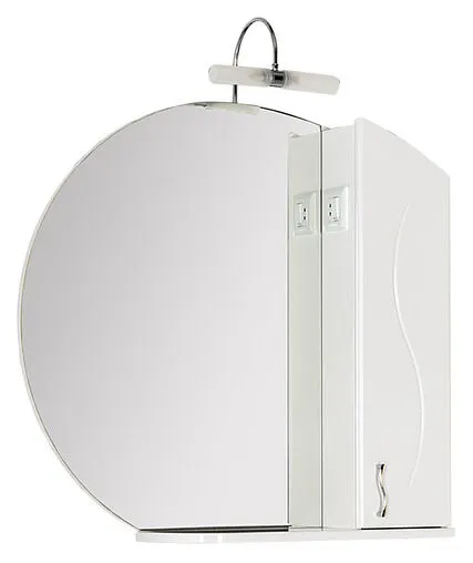 Шкаф-зеркало Aquanet Моника 85 R белый 00186775