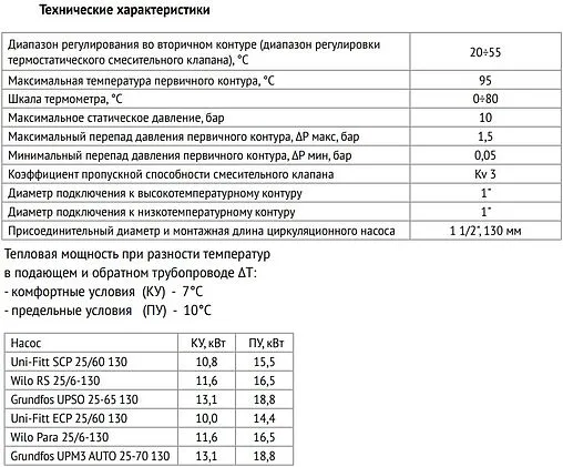 Узел насосно-смесительный без насоса Uni-fitt Solomix X 473F0000