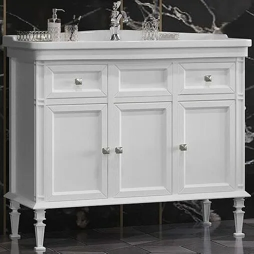 Тумба-умывальник напольная Opadiris Кантара 105 белый матовый 00-00003680++4640021063583