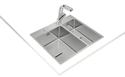 Мойка кухонная Teka ForLinea RS15 2B 580 POLISHED нержавеющая сталь полированная 115030013