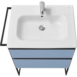 Тумба-умывальник подвесная Roca Domi 60 небесный синий ZRU9307870+ Тумба-умывальник подвесная Roca Domi 60 небесный синий ZRU9307870+, 5